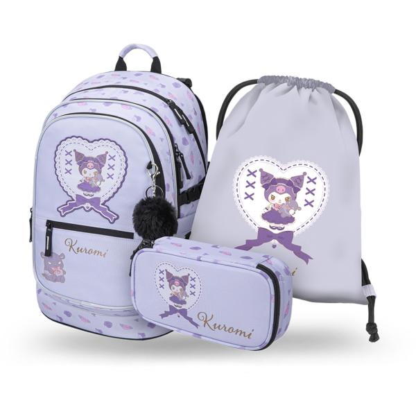 BAAGL SADA 3 Core Kuromi Sweet One: batoh, peračník, vrecko GRS