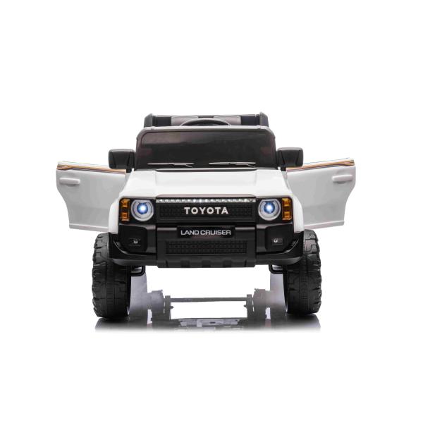 Elektrické autíčko Toyota Landcruiser 12V, bílé, široké jednomístné sedadlo, 2,4 GHz dia (obrázek 8)