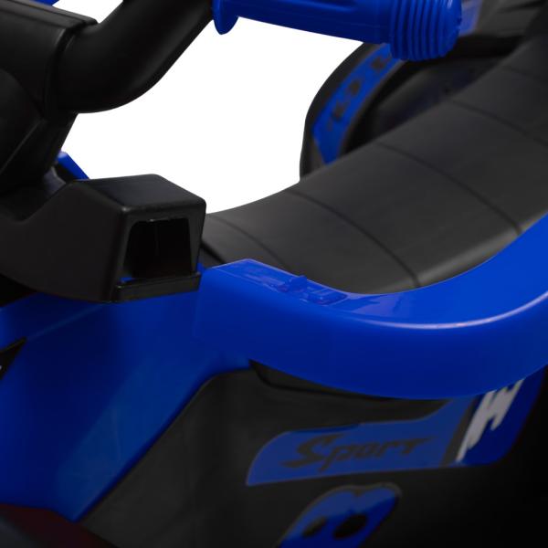 Dětské odrážedlo s vodící tyčí Baby Mix Mega modré