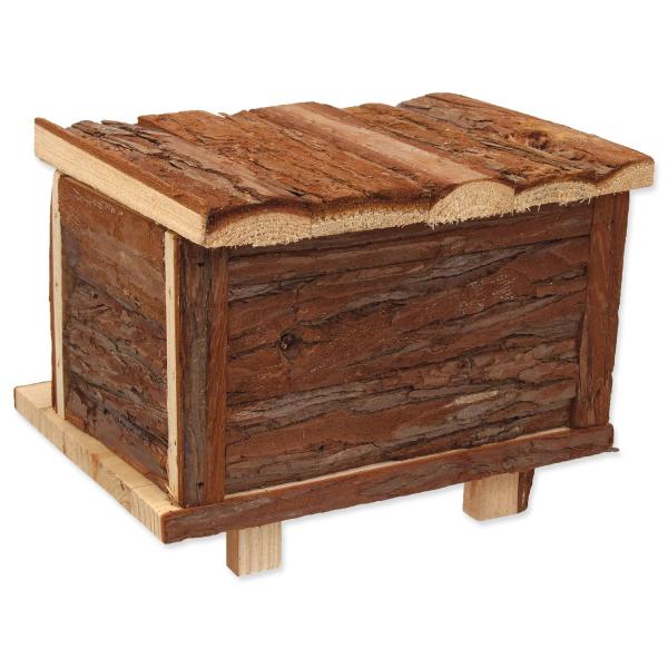 Domeček Small Animals Srub dřevěný s kůrou 18x13x13,5cm