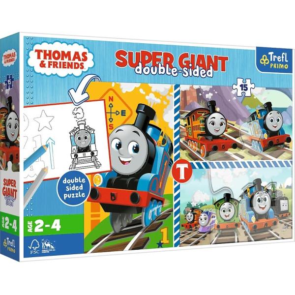 Trefl Puzzle 15 GIANT - Tomové hry / Thomas and Friends