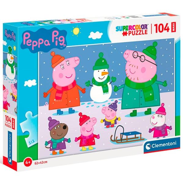 Puzzle Maxi 104, Prasátko Peppa