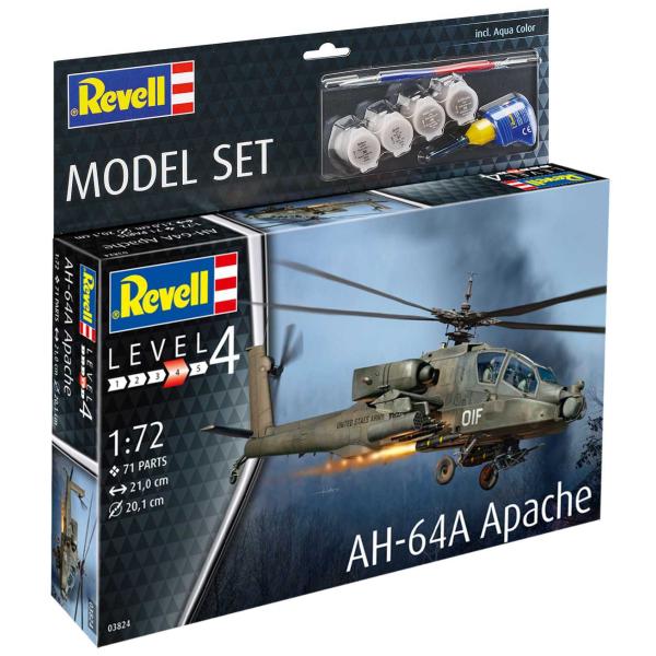 ModelSet vrtulník 63824 - AH-64A Apache (1:72)