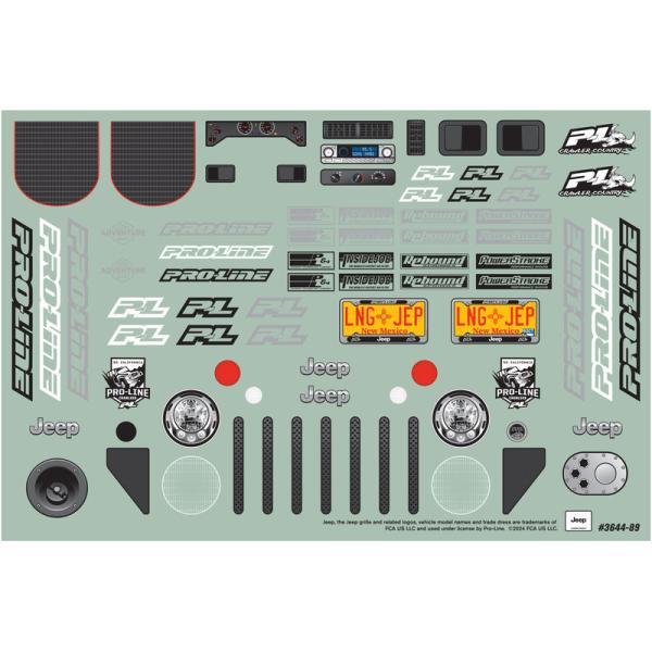 Pro-Line karosérie 1:10 2004 Jeep LJ (rozvor 313mm): Crawlers (obrázek 7)