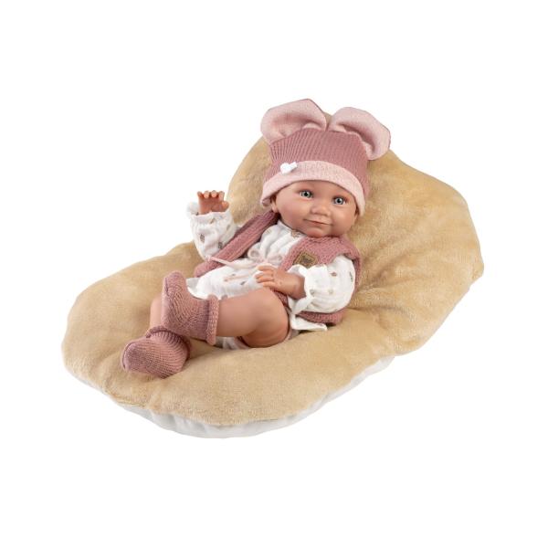 Llorens 73816 NEW BORN HOLČIČKA - realistická panenka miminko s celovinylovým tělem - 40 c