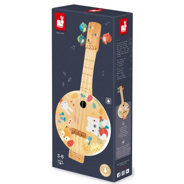 Janod Pure dětská kytara pro nejmenší Bendžo