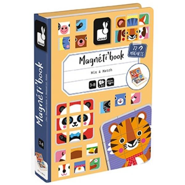 Janod Magnetibook Zvířata Puzzle Magnetická kniha pro děti (obrázek 6)