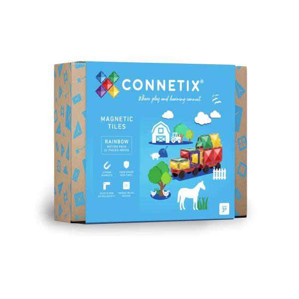 CONNETIX® Rainbow Motion Pack magnetická stavebnice 24 ks