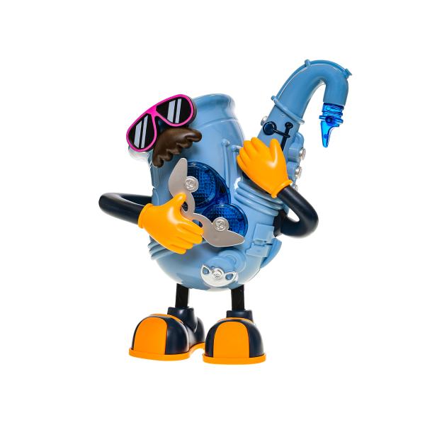 Mr. Rock saxofon 22 cm na baterie tančící se světlem a zvukem