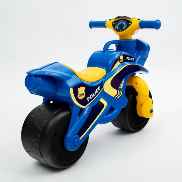 DOLONI Odrážecí motorka "Bike Police" - modrá (obrázek 3)