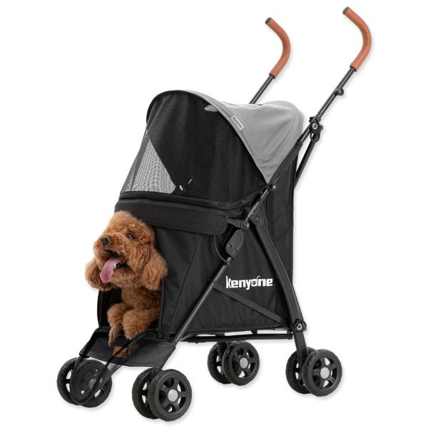 Kočárek Kenyone 45x61x100cm šedý, černá konstrukce