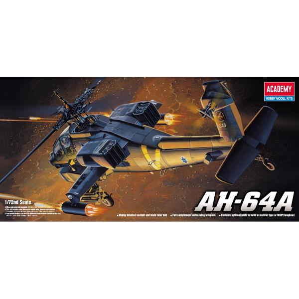 Model Kit vrtulník 12488 - AH-64A (1:72)