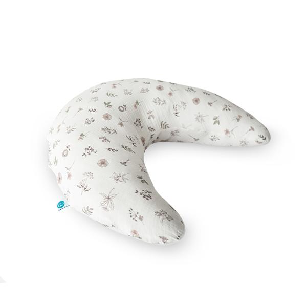 CEBA BABY Polštář na kojení HUGGY (150x60x37) Basic Mušelín Small Twigs