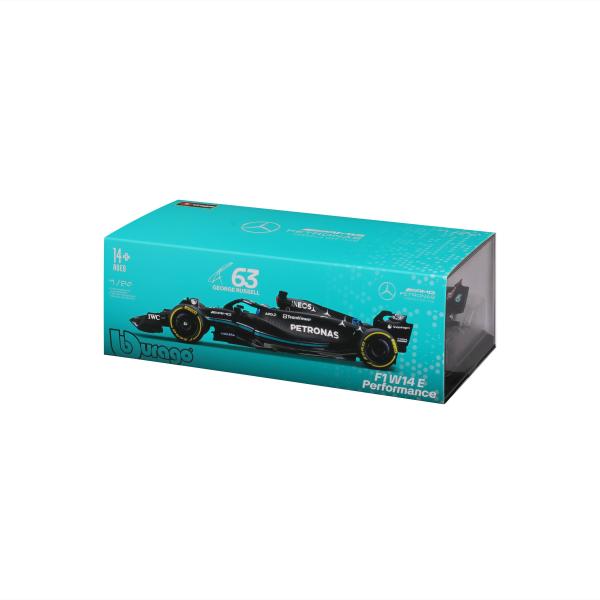 Bburago 1:24 Formula F1 Mercedes-AMG Petronas W14 E Performance(2023) č.63 George Russell (obrázek 4)