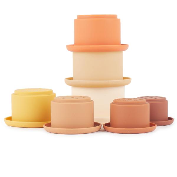 Bieco – Silikonové stohovací kelímky – Chocolate Bliss