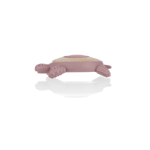 Silikonové dřevěné kousátko Turtle, Old Pink (obrázek 8)