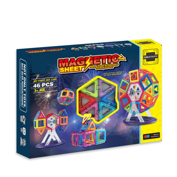 Magnetická stavebnice 46 ks