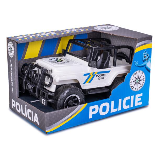 Policajní jeep 22,5 cm na setrvačník
