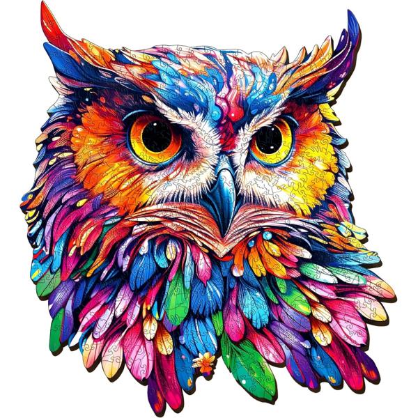 EscapeWelt Dřevěné puzzle Sova 300 dílků