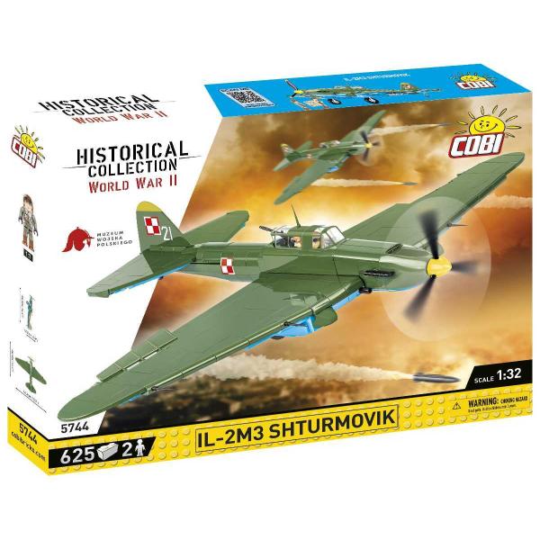 Cobi 5744 II WW Iljušin Il-2 Šturmovik, 1:32, 636 k, 2 f