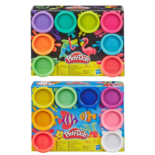 HASBRO - Play-Doh výrobok 8ks téglikov assort, 4 balenia, 2 druhy