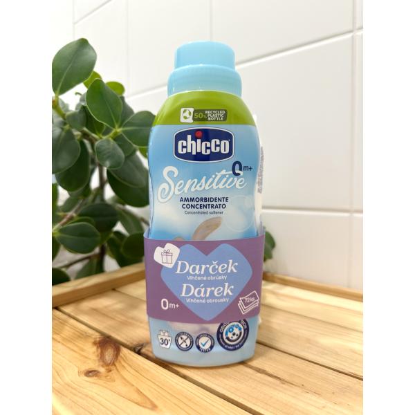 Chicco Aviváž koncentrovaná Sladký Pudr 750ml + vlhčené ubrousky 72 ks zdarma