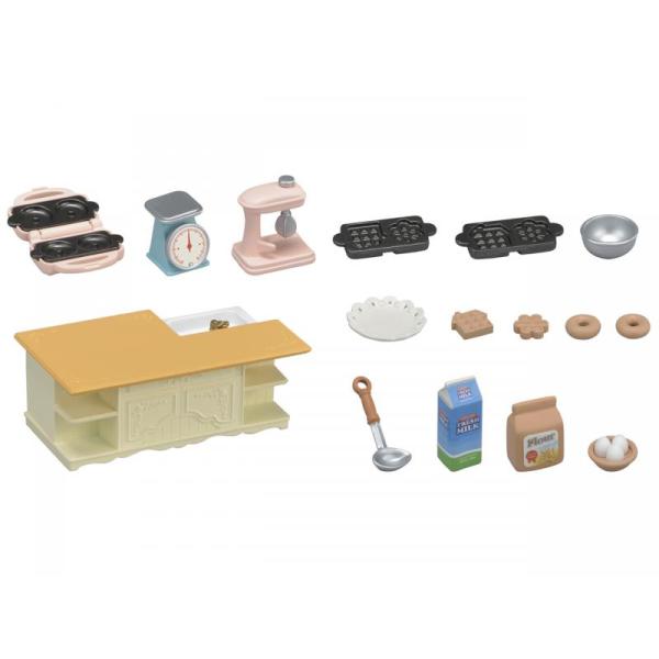 Sylvanian Families Nábytek – kuchyňský ostrov s příslušenstvím