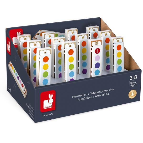 Janod Ústní harmonika pro děti Confetti