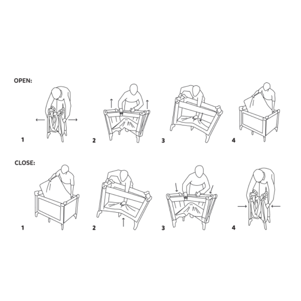 PETITE&MARS Postýlka cestovní Koot - Zebra Super Power (obrázek 10)