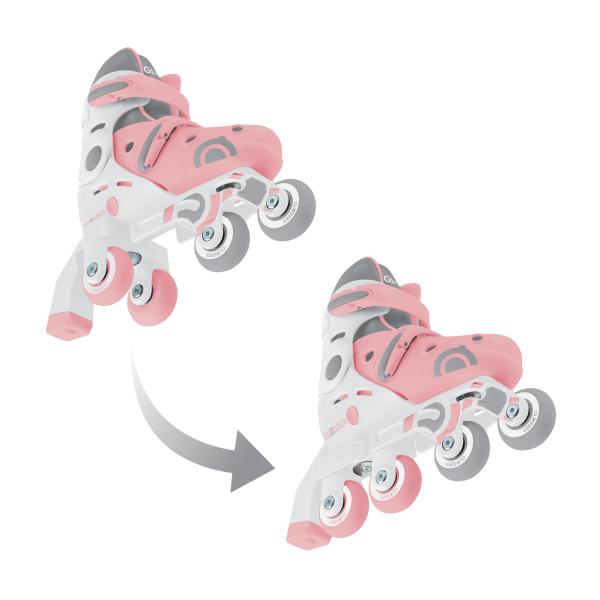 Globber dětské kolečkové brusle 2v1 velikost 30-33 – Pastel Pink