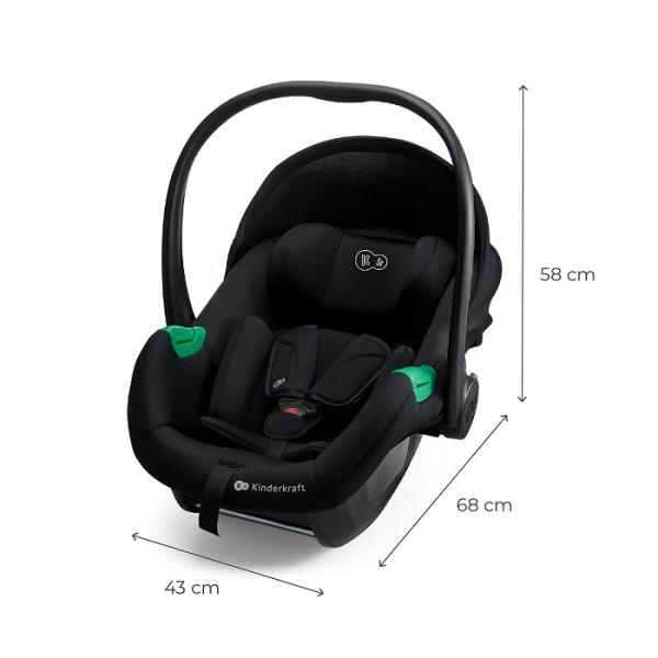 KINDERKRAFT Autosedačka Mink Pro 2 (0-13 kg) Black