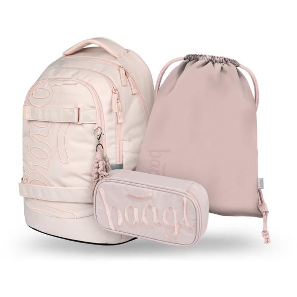 BAAGL SADA 3 Skate Max Creamy: batoh, penál, sáček