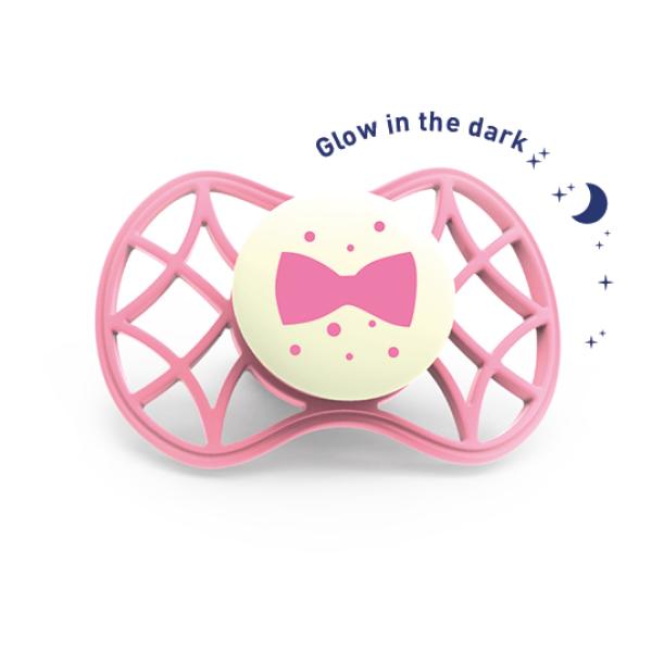 Fyziologický dudlík Cool 6m + svítící ve tmě, Flamingo