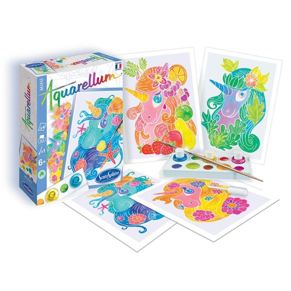 SENTOSPHERE AQUARELLUM MINI Jednorožci