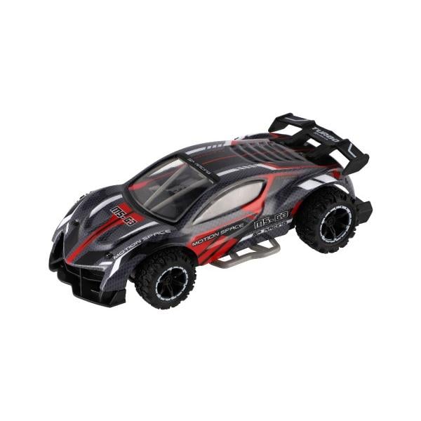 Auto RC sportovní, 2,4 GHz, 20 cm, na baterie šedo-červené