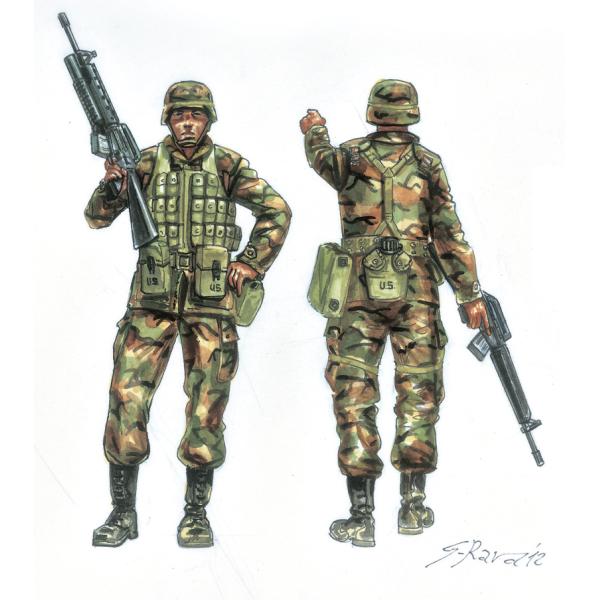Model Kit figurky 6168 - US Infantry (1980s) (1:72) (obrázek 4)