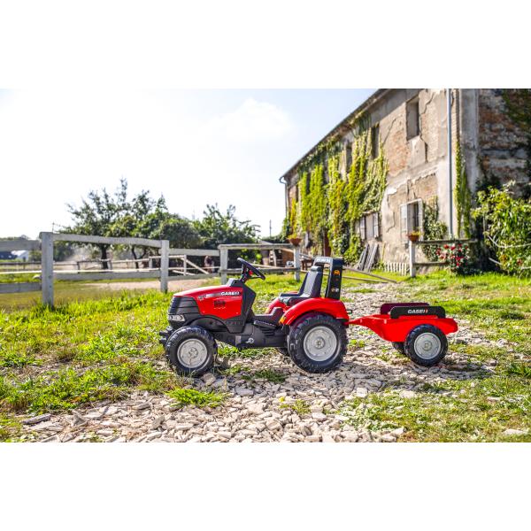 Falk Šlapací traktor 996AB Case IH Puma 240CVX s vlečkou - červený (obrázek 4)