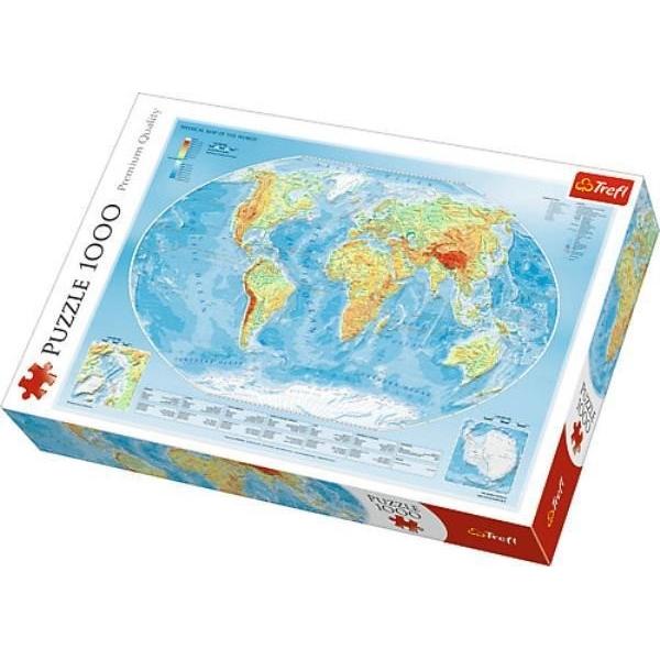 Puzzle Trefl Mapa geográfica 1000