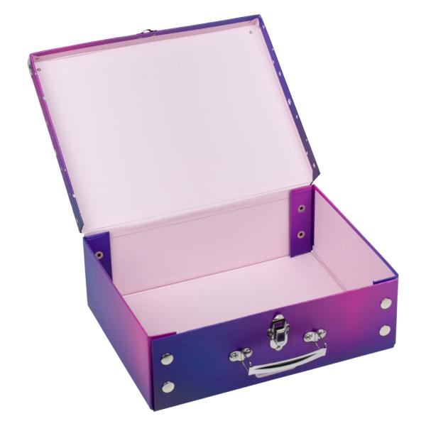 BAAGL Skládací školní kufřík Srdce s kováním