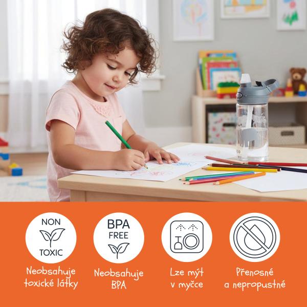 Láhev tritan sport 480 ml, Mountains