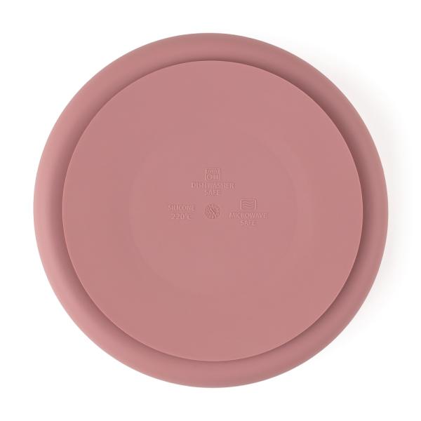 PETITE&MARS Talířek silikonový dělící kulatý Take&Match Dusty Rose 6m+ (obrázek 3)