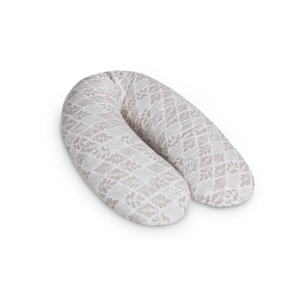 CEBA Polštář na kojení Cebuška Multi Jersey Brown Leaves 190 cm