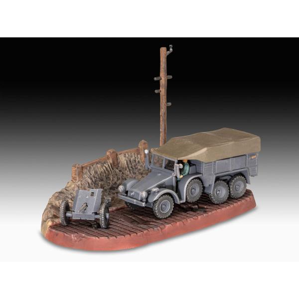 Starter Kit military 73344 – Krupp Protze KFZ 69 s 3,7cm Pak (1:76)