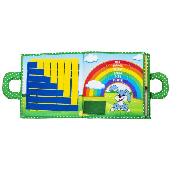 Interaktivní dětská knížka Quiet Book, Rabbit