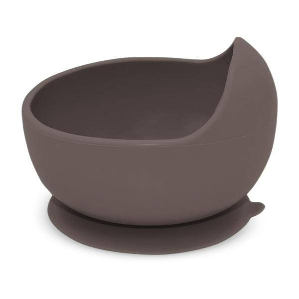 PETITE&MARS Miska silikónová s prísavkou Take&Match Bitter Cocoa 6m+