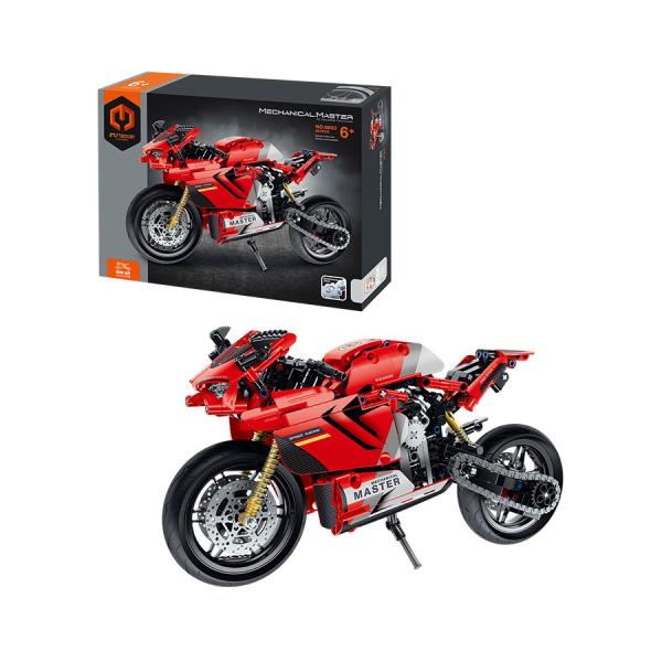 iM.Master Stavebnice motorka červená 32,2x10x16,6 cm