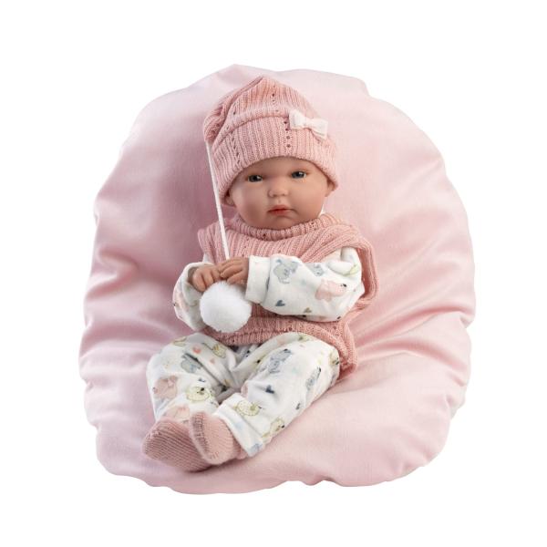 Llorens 63504 NEW BORN HOLČIČKA - realistická panenka miminko s celovinylovým tělem - 35 c (obrázek 3)
