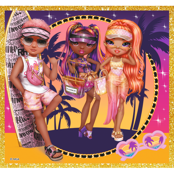 Trefl Puzzle 10v1 – Kolekce módních panenek / MGA Rainbow high