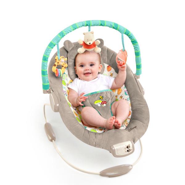 BRIGHT STARTS Lehátko vibrující s melodií Winnie the Pooh Dots & Hunny 0 m+, do 9 kg (obrázek 4)