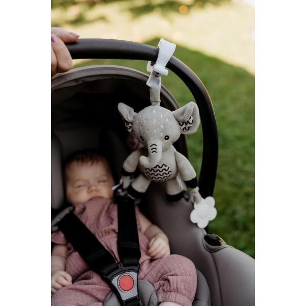 Slon babyted chrastítko plyš 30cm závěs na postýlku/kočárek (obrázek 6)